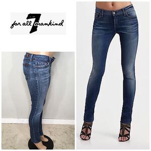 7 for all mankind faded jeans. EUC